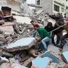 Foto gempa bumi Nepal