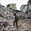 Foto gempa bumi Nepal