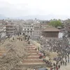Foto gempa bumi Nepal