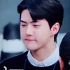 Foto Sehun EXO dengan Uban di Rambutnya