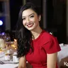Raline Shah pakai gaun merah