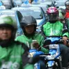 Foto Demo Taksi Jakarta