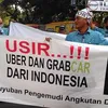Foto Demo Taksi Jakarta