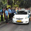 Foto Demo Taksi Jakarta
