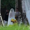Foto pemberkatan Randy Pangalila dan Chelsey