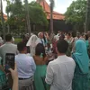 Foto pemberkatan Randy Pangalila dan Chelsey