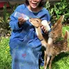 Foto Susi Pudjiasti Bersama Rusa