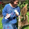 Foto Susi Pudjiasti Bersama Rusa