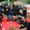 Giring Nidji \&#039;ngamen\&#039; di Posko Cawagub Jakarta