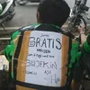 Tulisan driver ojol