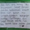 Tulisan driver ojol