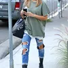 Fashion Jalanan Hailey Baldwin