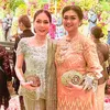 Gaya Bella Saphira di Resepsi Pernikahan Rasyid Rajasa