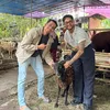 Onad kurban kambing ditemani Habib Jafar