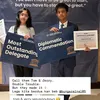 Harneel Pradhi Singh dapat piagam dari MUN