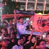 Penonton KLBB 2026 dengan bendera Hindia