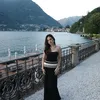 Syifa Hadju di tepi Danau Como