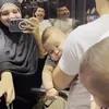 Baby Ukkasya ikut Irwansyah salat