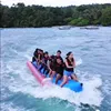 Momen Luna Maya Naik Boat dengan Aura Farming yang Kocak Tapi Tetap Cantik