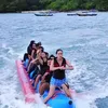 Momen Luna Maya Naik Boat dengan Aura Farming yang Kocak Tapi Tetap Cantik
