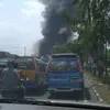 pesawat Hercules jatuh di Medan