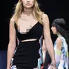 Gigi Hadid Nip Slip Versace Runway