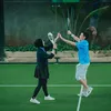 Rezky Aditya dan Citra Kirana Main Padel