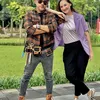 Potret keharmonisan Mona Ratuliu dan Indra Brasco.