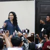 Nikita Mirzani tampil fresh saat persidangan