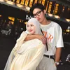 Foto Bucin Julia Prastini dan Daehoon