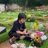 Quentin Ziarah Makam Epy Kusnandar