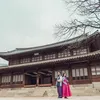 Ruben Onsu - Sarwendah ke Korea pakai hanbok