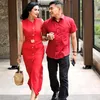 Anang dan Ashanty kompak baju merah