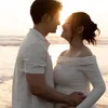 Kenny Austin dan Amanda Manopo di pantai