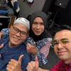 Fahmi Bo foto bareng istri dan Raffi Ahmad