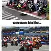 Meme Pengendara Motor