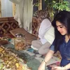 Nasi liwet sunda, seleb yang makan pakai alas daun pisang, seleb yang makan nasi liwet, foto seleb