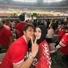 Lesti Kejora &amp; Rizky Billar nonton timnas di GBK