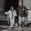Gading dan Gempi berlarian di jalanan Jepang.