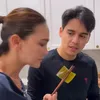 Luna Maya masak bareng Maxime Bouttier