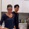 Luna Maya dan Maxime Bouttier di dapur rumah