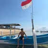 Marc Marquez di atas perahu