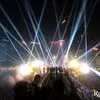 Suasana pesta Tahun Baru di Bundaran HI Jakarta