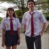 Marshanda dan Stefan William pose depan kamera