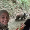 Meisya Siregar bahagia lihat panda