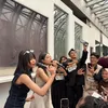 Tasya dan melly Lee di audisi Dangdut Academy