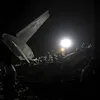 foto pesawat hercules yang jatuh di Medan