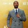 Michael B. Jordan menyampaikan terima kasih di Actor Awards 2026