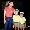 Desta kecil bersama Indro Warkop
