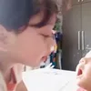 Momen Leshia berhasil ucapkan kata Papa